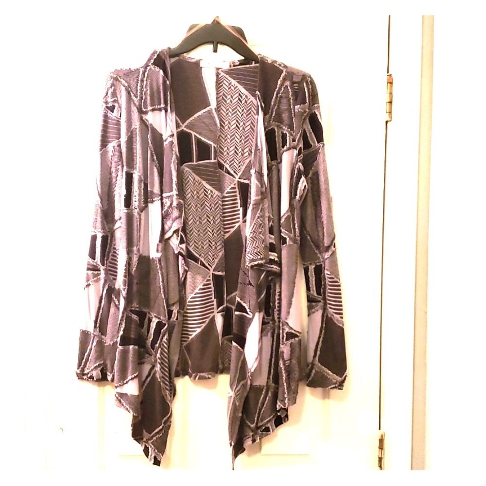 Patch cardigan